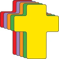 Best deal ⌛ Creative Shapes Etc. - Cross Foam Assorted Color Creative Cut- 3” 😍