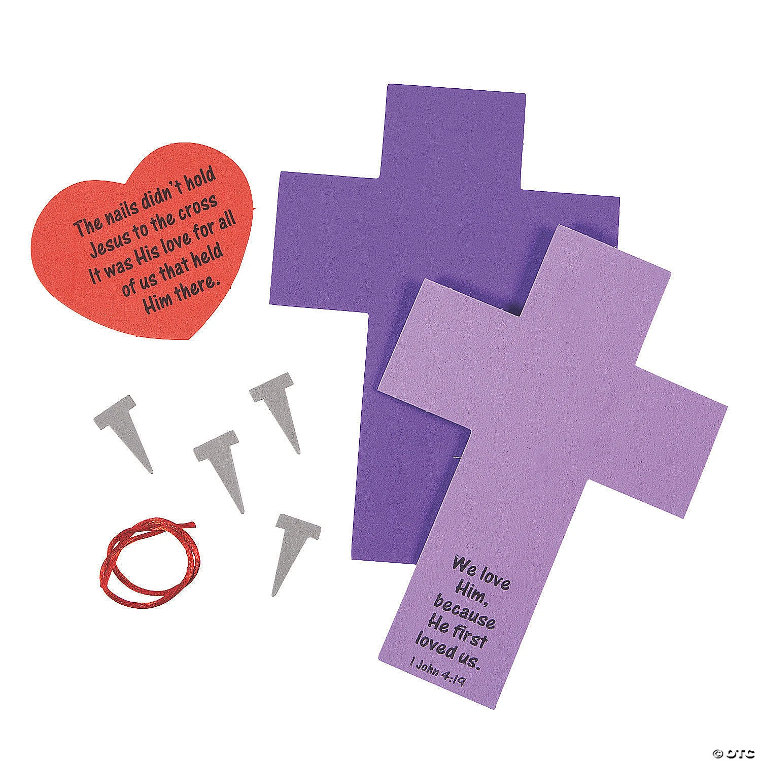 Discount ⌛ Cross with Nails Craft Kit- Makes 12 ✨ 2 Discount ⌛ Cross with Nails Craft Kit- Makes 12 ✨ - Image 2