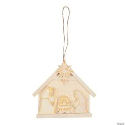 Outlet 🤩 DIY Nativity Christmas Ornaments - Makes 12 ⌛