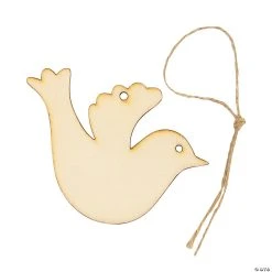 Discount ✨ DIY Unfinished Wood 🎉 Christmas Dove Ornaments - 24 Pc. ✨