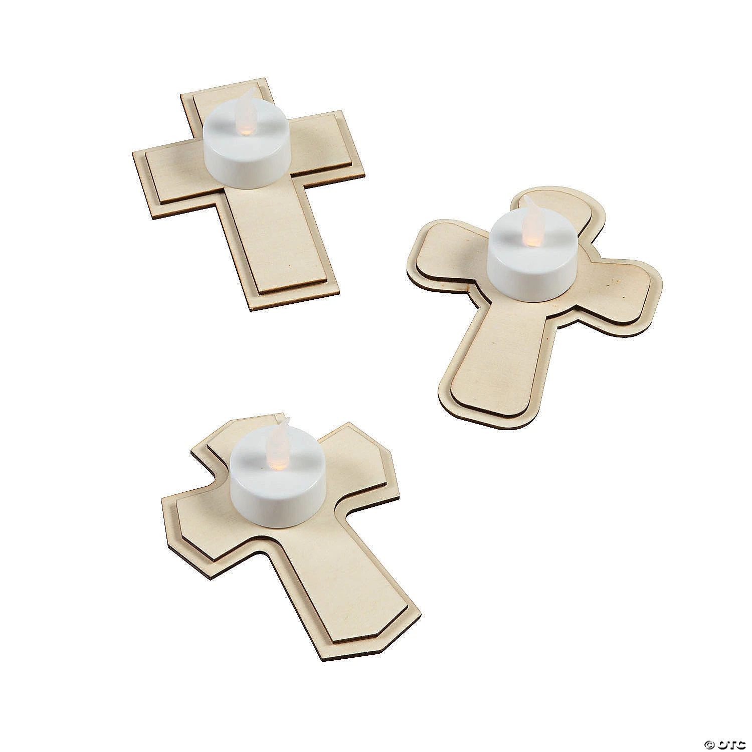 Cheapest β DIY Unfinished Wood Cross Tea Light Holders with Lights - 12 Pc. π 1 Cheapest β DIY Unfinished Wood Cross Tea Light Holders with Lights - 12 Pc. π