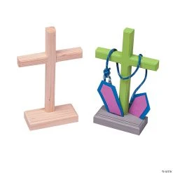 Discount 🛒 DIY Unfinished Wood Crosses - 12 Pc. 🔔