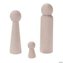 Promo 🌟 DIY Unfinished Wood Nativity Peg Dolls ✨