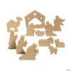 Coupon 😉 DIY Unfinished Wood Nativity Set - 12 Pc. 🌟