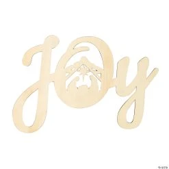 Flash Sale π DIY Wood Unfinished Large Joy Word Cutout π―