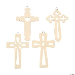 Best Pirce ⭐ DIY Wood Wall Crosses - 12 Pc. 🔔