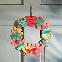 Promo 💯 Enter with a Thankful Heart Wreath Craft Kit- Makes 12 ⭐ -Religious Crafts Sales enter with a thankful heart wreath craft kit makes 1248 6929 a03