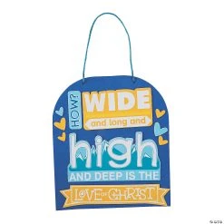 Wholesale π Ephesians 3:18 Sign Craft Kit - Makes 12 β