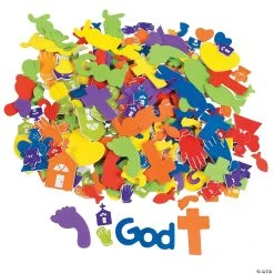 Promo ✔️ Fabulous Foam Self-Adhesive Faith Shapes - 500 Pc. ⌛