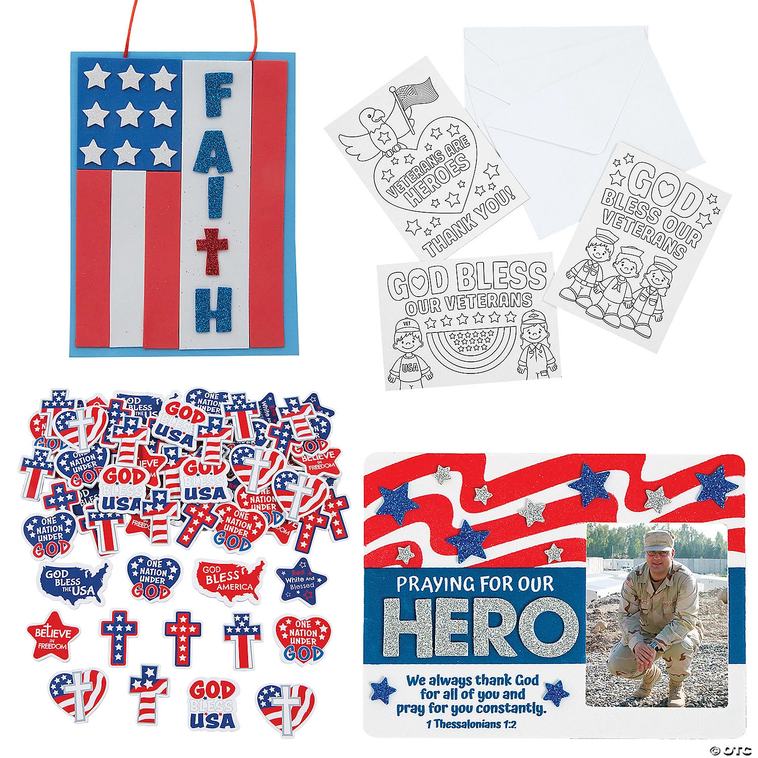 Outlet π― Faith Veterans Day Craft Kit Assortment - Makes 36 π 1 Outlet π― Faith Veterans Day Craft Kit Assortment - Makes 36 π