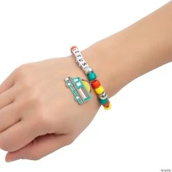 Flash Sale ⌛ Food Truck VBS Pony Bead Bracelet Craft Kit - Makes 12 ⭐ -Religious Crafts Sales food truck vbs pony bead bracelet craft kit makes 1214104036 a02