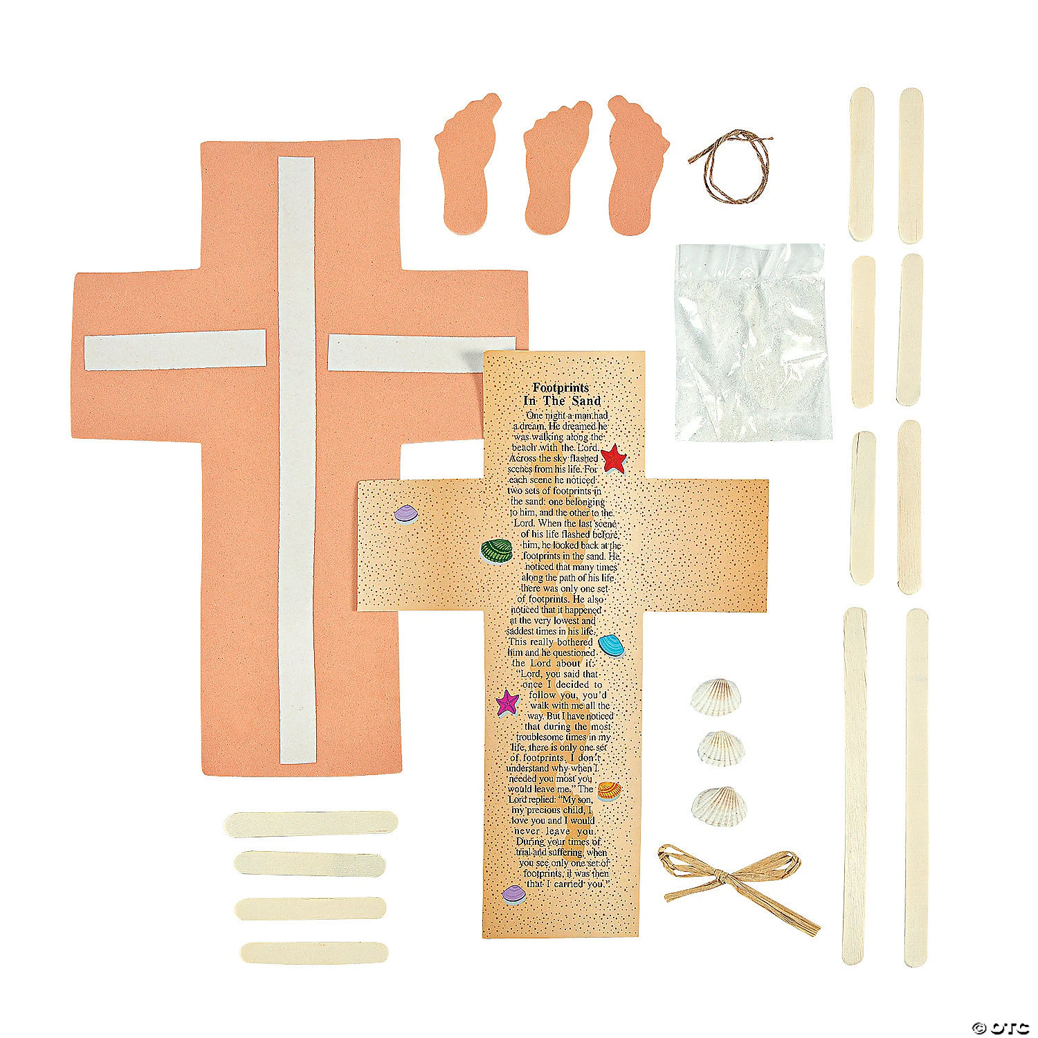 Budget β¨ Footprints in the Sand Cross Craft Kit- Makes 12 π 2 Budget β¨ Footprints in the Sand Cross Craft Kit- Makes 12 π - Image 2