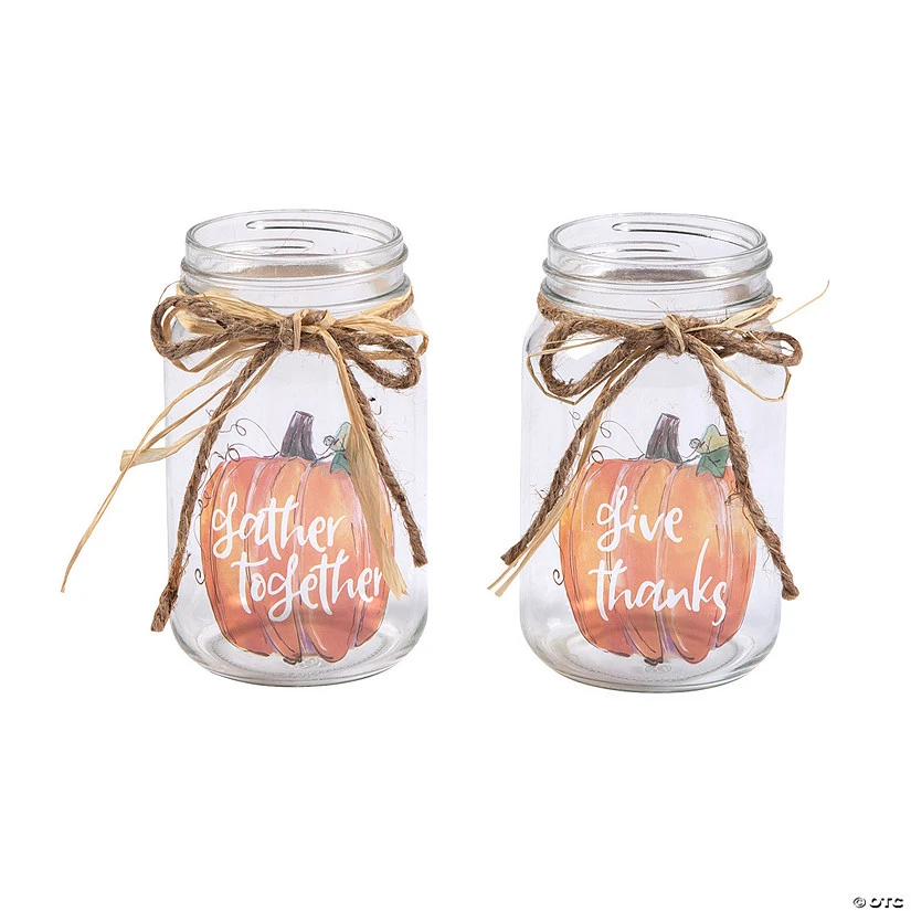 Cheap π Give Thanks Fall Mason Jars - 6 Pc. π 1 Cheap π Give Thanks Fall Mason Jars - 6 Pc. π