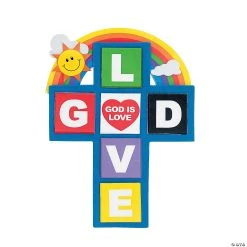 Promo ⭐ “God Is Love” Cross Magnet Craft Kit - Makes 12 ✨