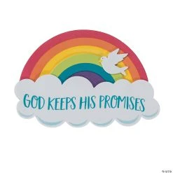 Budget ❤️ God Keeps His Promises Rainbow Magnet Craft Kit - Makes 12 😍
