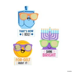 Wholesale ⌛ Hanukkah Characters with Glasses Magnet Craft Kit - Makes 12 🌟