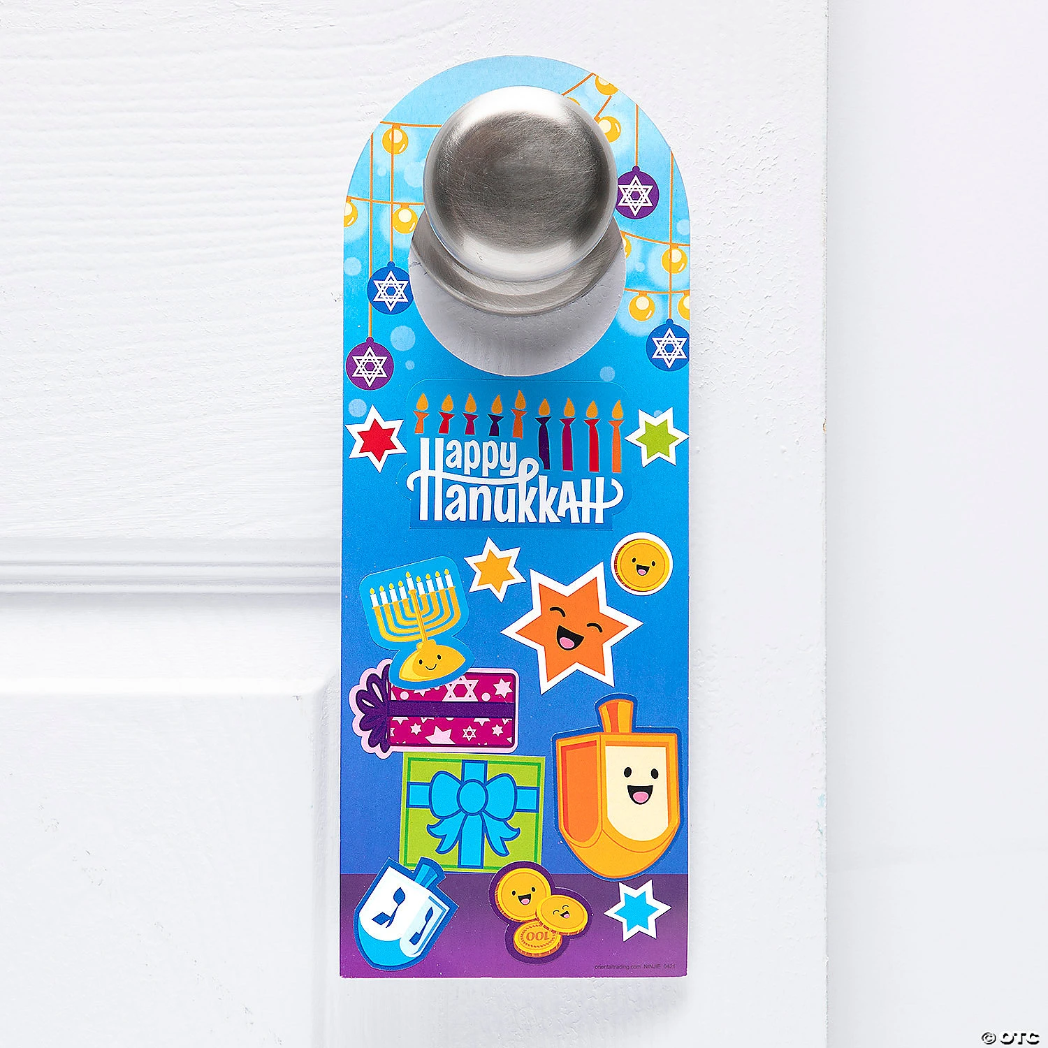 New π Hanukkah Doorknob Hanger Sticker Scenes - 12 Pc. π 1 New π Hanukkah Doorknob Hanger Sticker Scenes - 12 Pc. π
