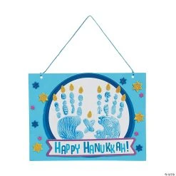 Hot Sale ✔️ Hanukkah Handprint Sign Craft Kit - Makes 12 ❤️