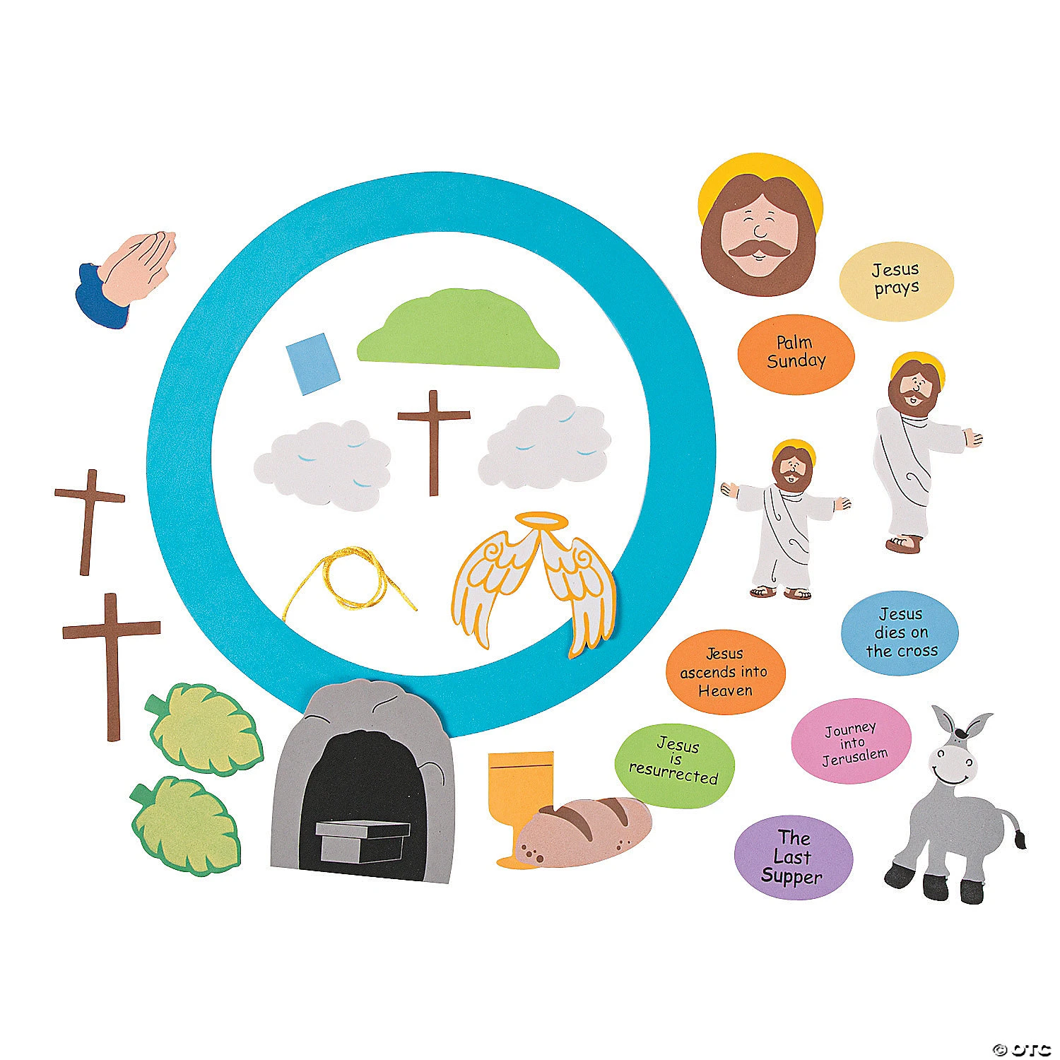 Wholesale ❤️ Holy Week Wreath Craft Kit- Makes 12 ⭐ 2 Wholesale ❤️ Holy Week Wreath Craft Kit- Makes 12 ⭐ - Image 2