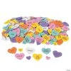 Cheapest ⭐ Inspirational Conversation Self-Adhesive Foam Heart Stickers - 500 Pc. ❤️