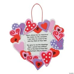 Cheap 🛒 Inspirational Valentine Wreath Craft Kit- Makes 12 😀
