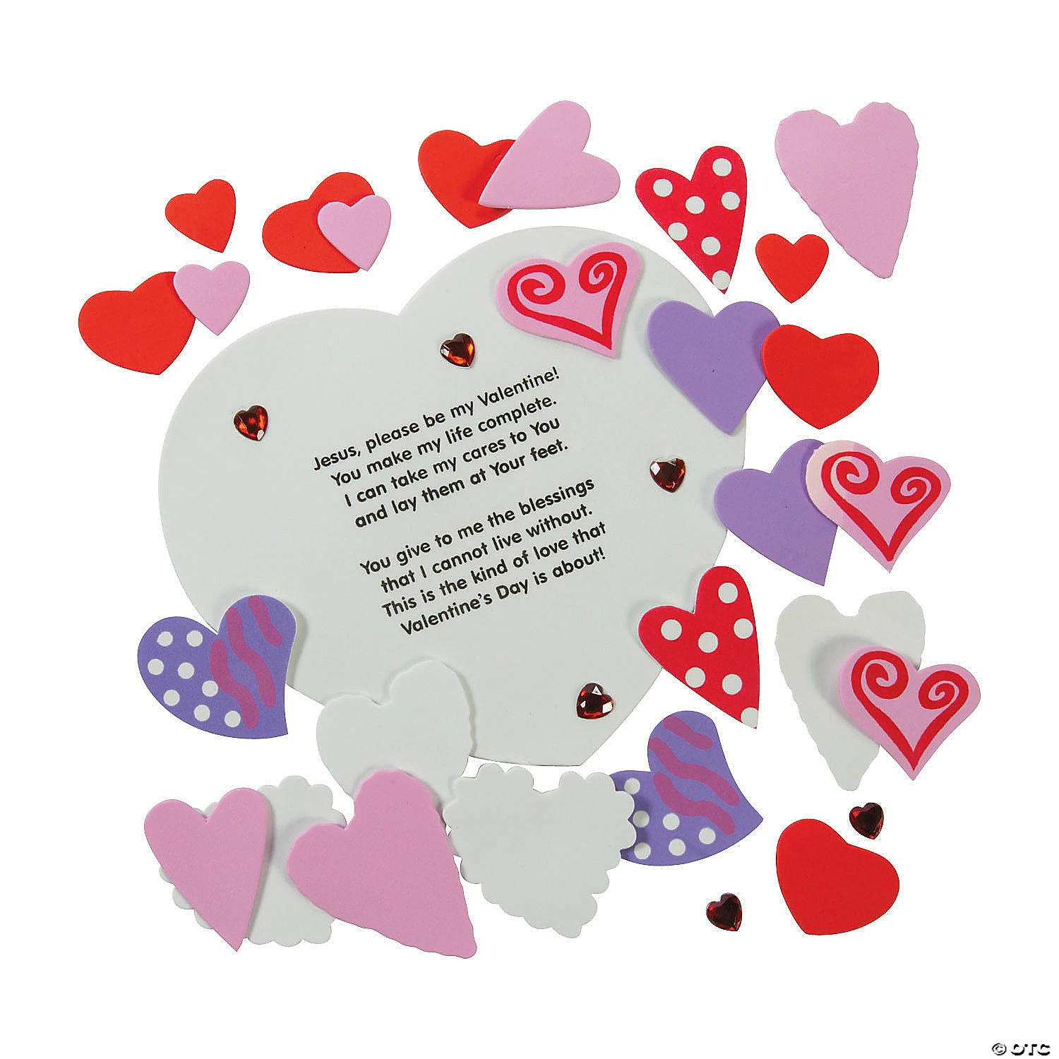 Cheap π Inspirational Valentine Wreath Craft Kit- Makes 12 π 2 Cheap π Inspirational Valentine Wreath Craft Kit- Makes 12 π - Image 2