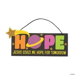 Best deal 🌟 Jesus Gives Me Hope Sign Craft Kit - Makes 12 😍