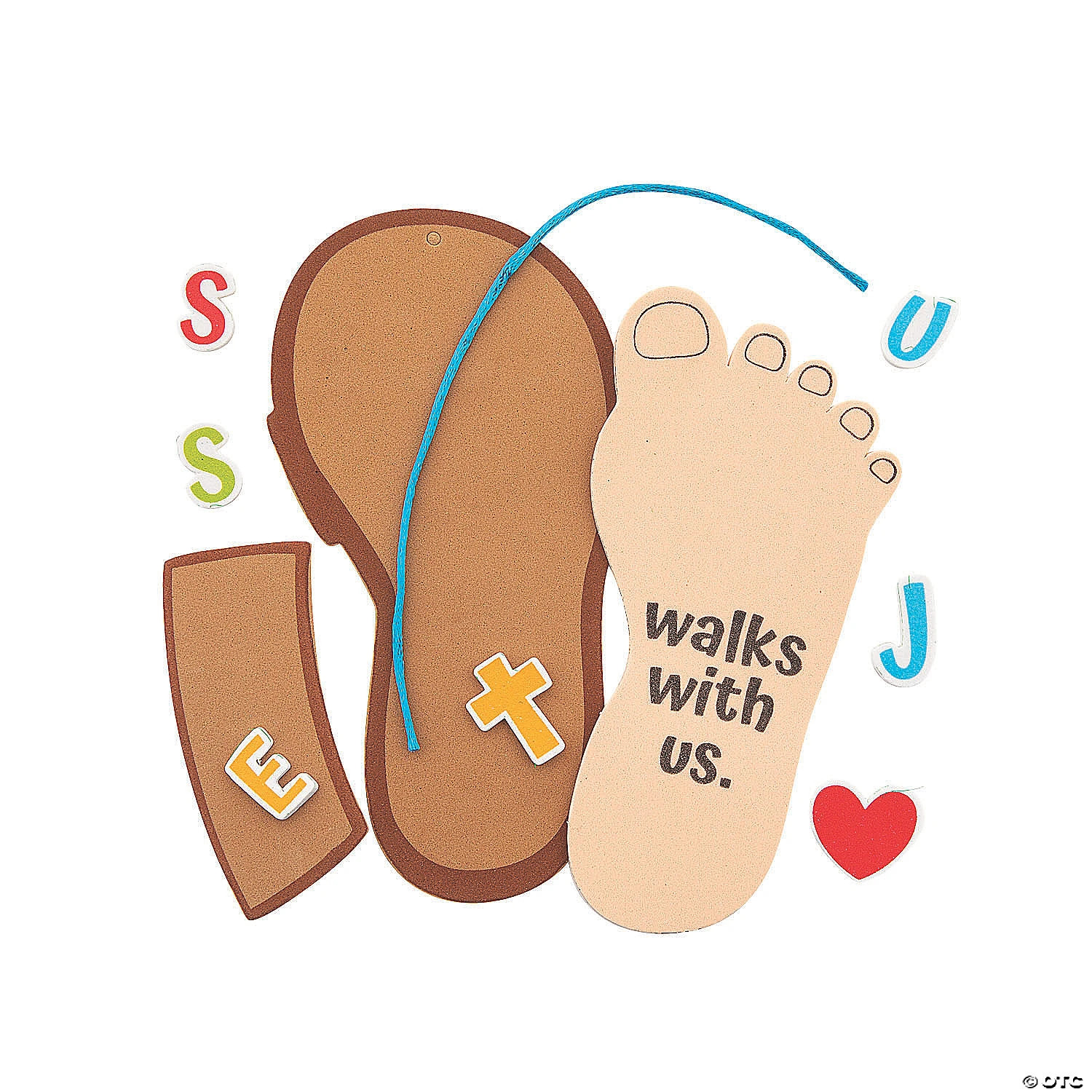 Flash Sale β Jesus Walks with Us π₯ Sandal Craft Kit - Makes 12 β 2 Flash Sale β Jesus Walks with Us π₯ Sandal Craft Kit - Makes 12 β - Image 2