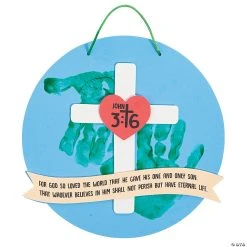 New π John 3:16 Handprint Sign Craft Kit - Makes 12 β¨