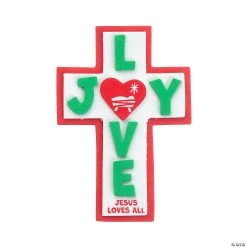 Brand new 🔔 Joy and Love Cross Magnet Craft Kit - Makes 12 🔥