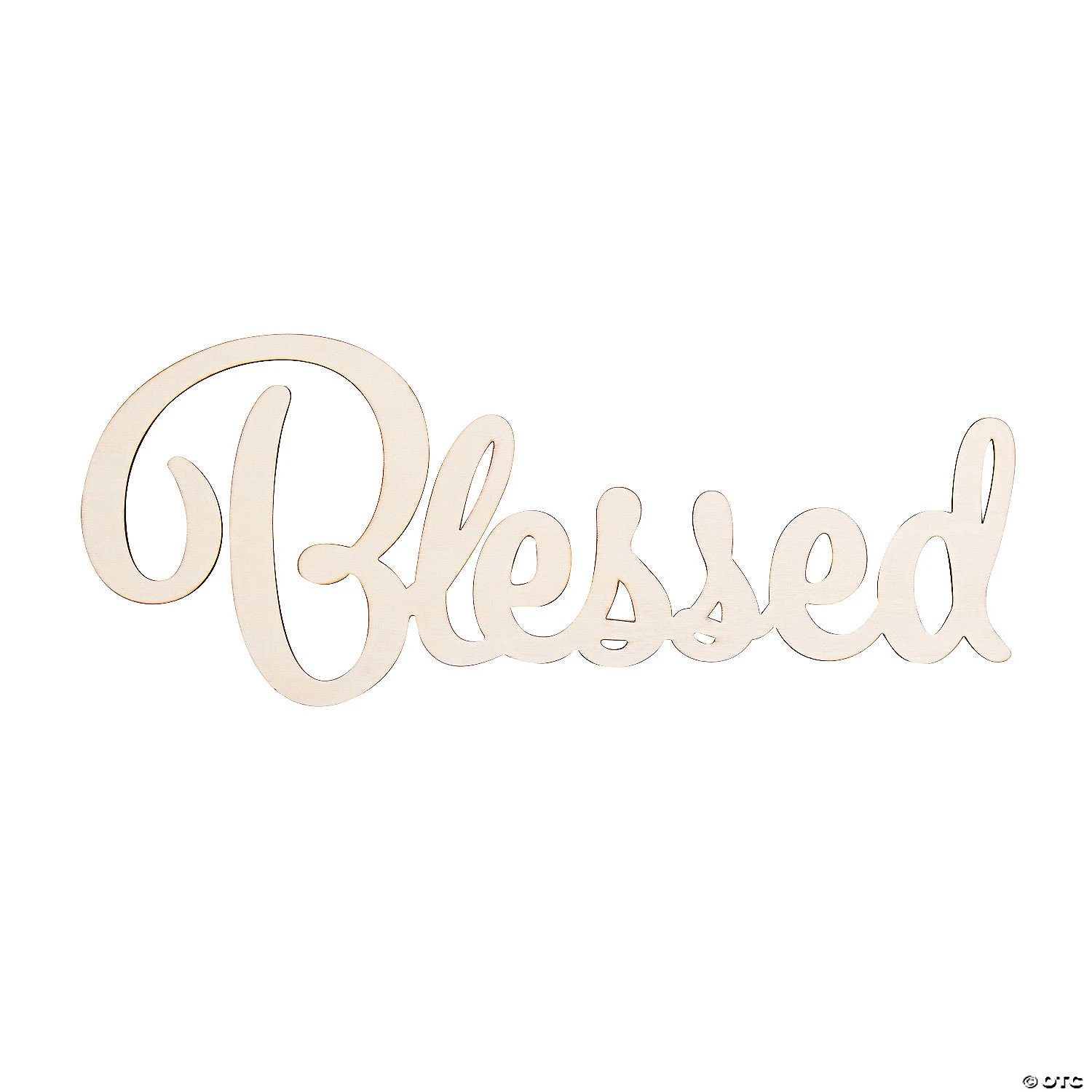 Brand new 🧨 Large DIY Unfinished Wood Blessed Word Cutout ❤️ 1 Brand new 🧨 Large DIY Unfinished Wood Blessed Word Cutout ❤️