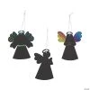 New 👏 Magic Color Scratch Angel 🔥 Christmas Ornaments - 24 Pc. ✔️