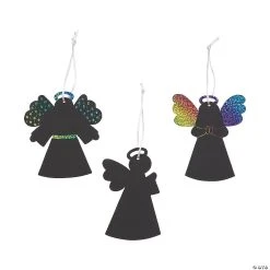 New π Magic Color Scratch Angel π₯ Christmas Ornaments - 24 Pc. βοΈ