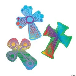 Buy 👍 Magic Color Scratch Crosses - 24 Pc. ❤️