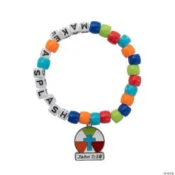 Wholesale π Make a Splash VBS Beaded Bracelet Craft Kit - Makes 12 β