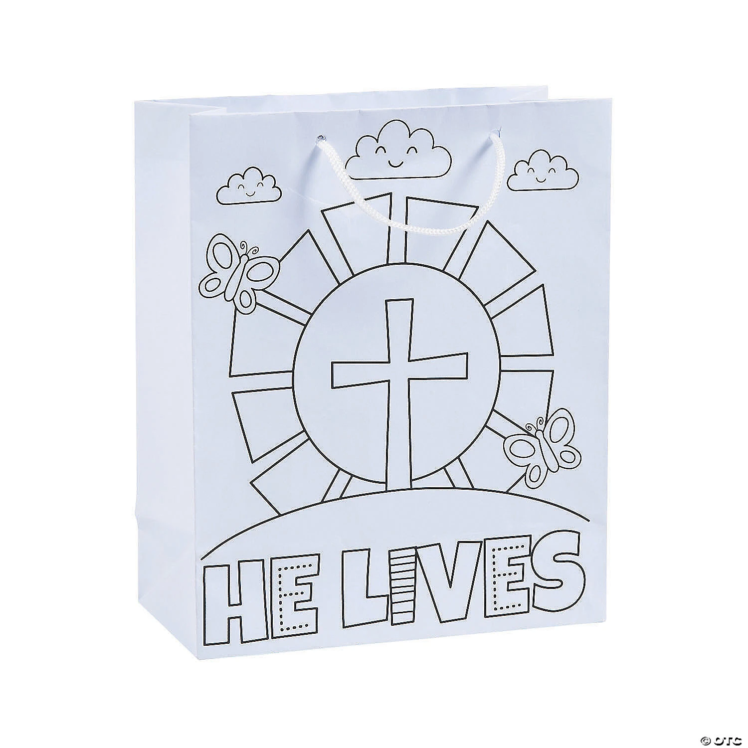 Best deal π₯° Medium Color Your Own He Lives Gift Bags - 12 Pc. π₯° 1 Best deal π₯° Medium Color Your Own He Lives Gift Bags - 12 Pc. π₯°