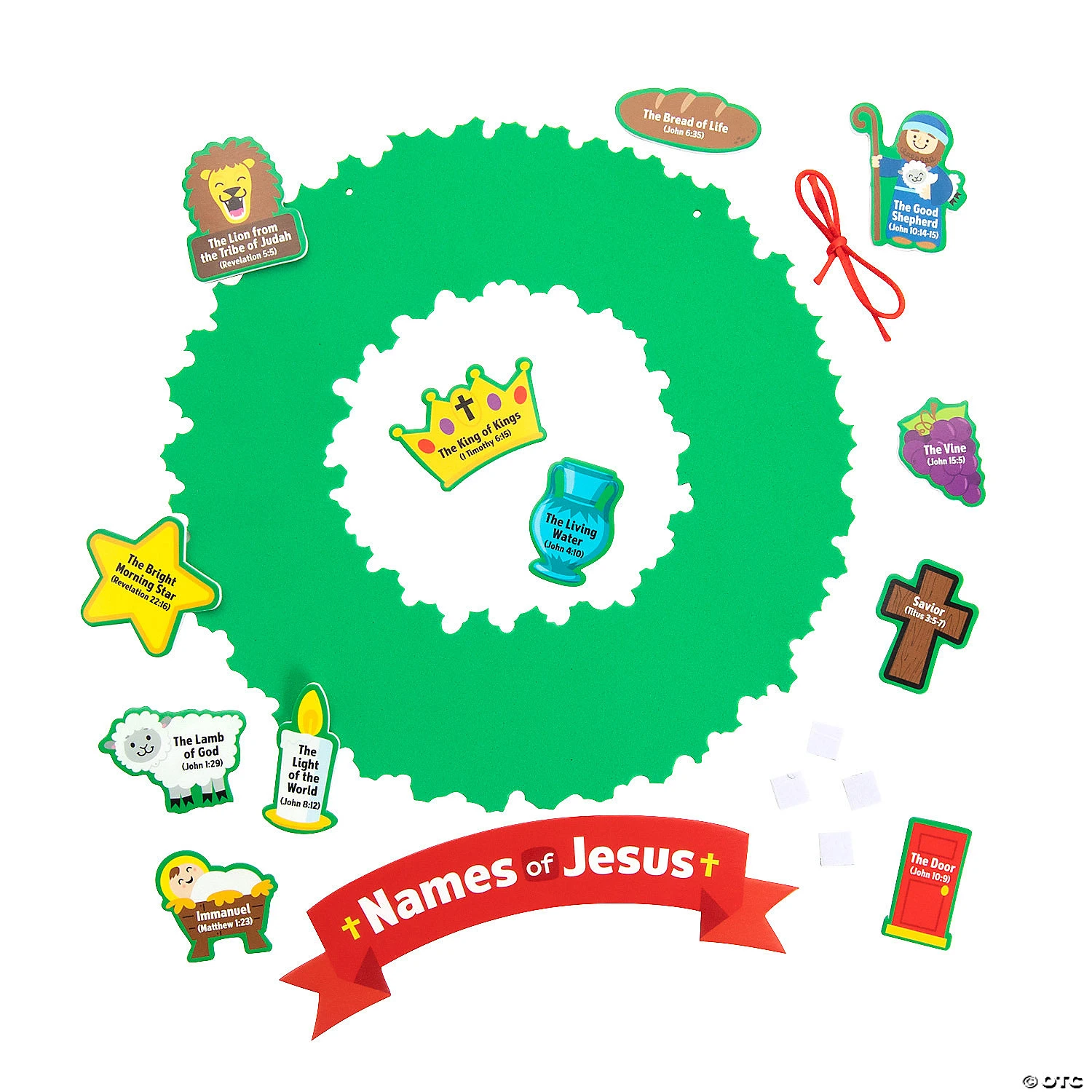Top 10 ⌛ “Names of Jesus” Wreath Craft Kit- Makes 12 ⭐ 4 Top 10 ⌛ “Names of Jesus” Wreath Craft Kit- Makes 12 ⭐ - Image 4