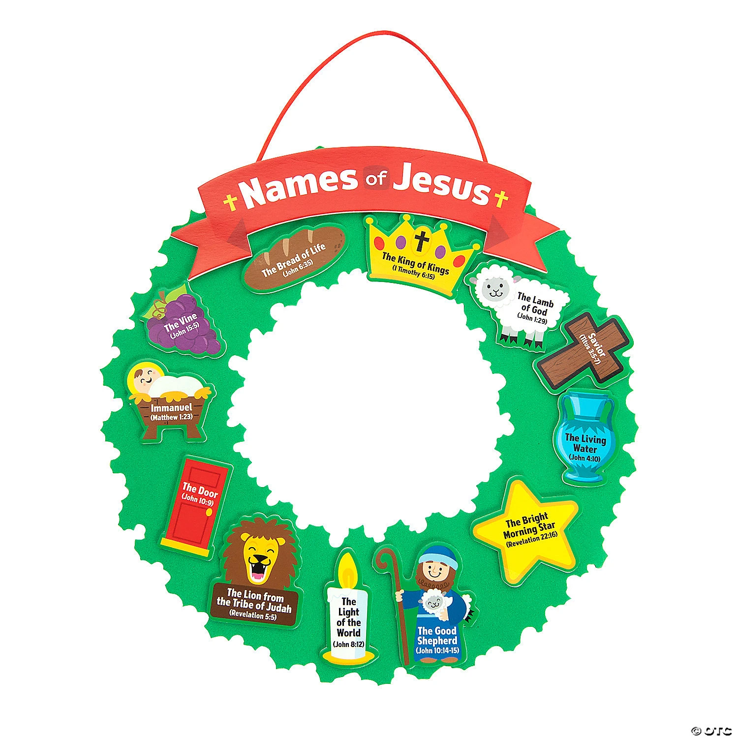 Top 10 ⌛ “Names of Jesus” Wreath Craft Kit- Makes 12 ⭐ 1 Top 10 ⌛ “Names of Jesus” Wreath Craft Kit- Makes 12 ⭐