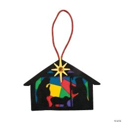 New β¨ Nativity Silhouette Christmas Ornament Craft Kit - Makes 12 β