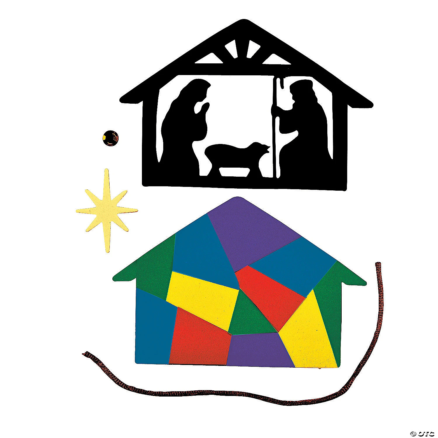 New ✨ Nativity Silhouette Christmas Ornament Craft Kit - Makes 12 ⭐ 2 New ✨ Nativity Silhouette Christmas Ornament Craft Kit - Makes 12 ⭐ - Image 2