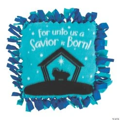 Promo 🤩 Nativity Silhouette Fleece Tied Pillow Craft Kit - Makes 6 🤩