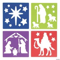 Best Sale ✔️ Nativity Stencils - 12 Pc. ✨
