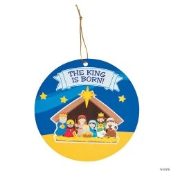 Budget ✨ Nativity Sticker Scene Ornaments - 24 Pc. ⌛