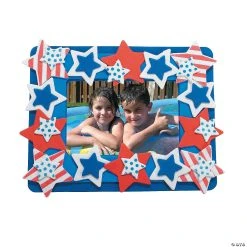 Best deal π€© Patriotic Picture Frame Magnet Craft Kit - Makes 12 π
