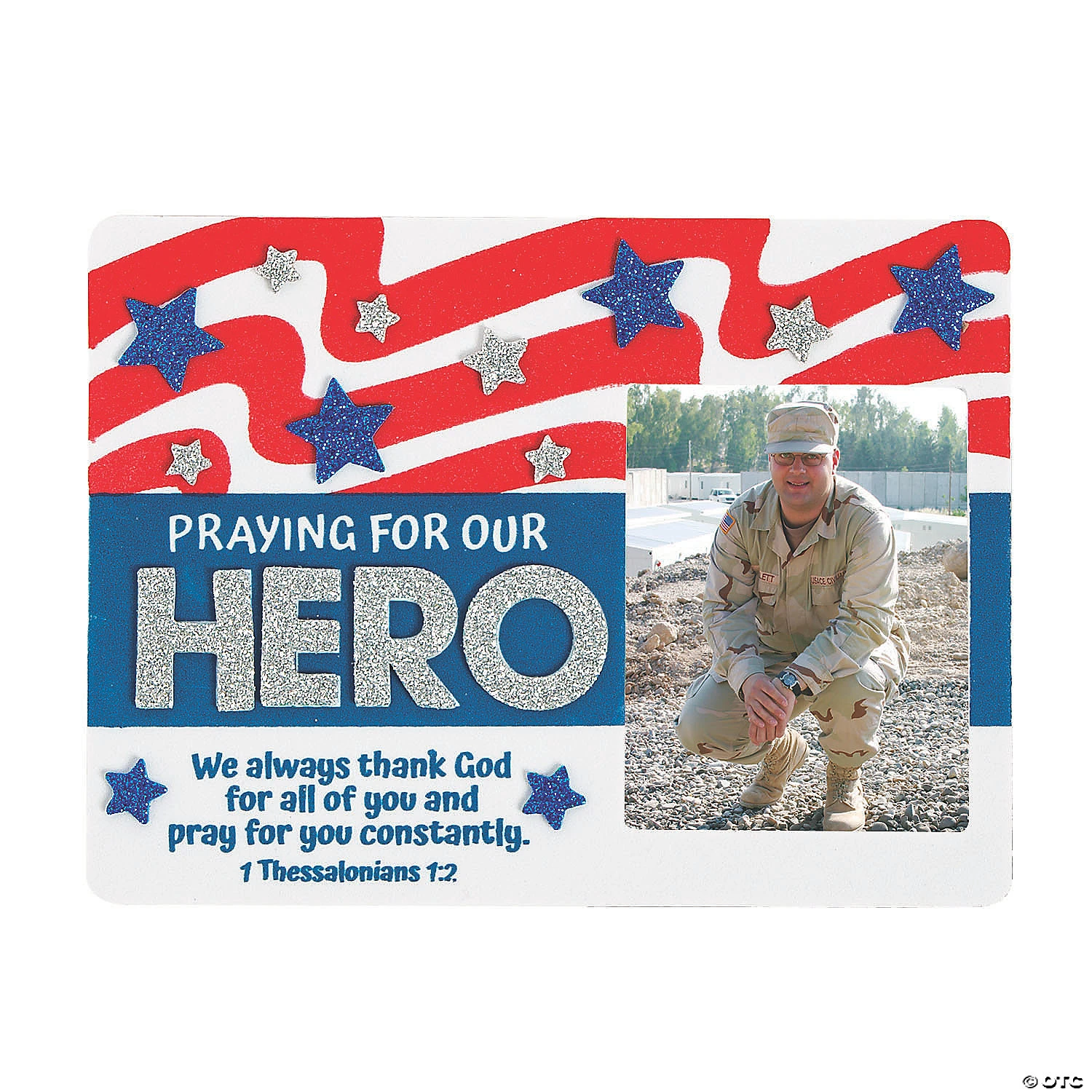 New ❤️ Praying for Our Hero Picture Frame Magnet Craft Kit - Makes 12 ❤️ 1 New ❤️ Praying for Our Hero Picture Frame Magnet Craft Kit - Makes 12 ❤️