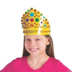 Buy ✔️ Queen Esther Mosaic Crown Craft Kit - Makes 12 ✔️ -Religious Crafts Sales queen esther mosaic crown craft kit makes 1213935977 a03