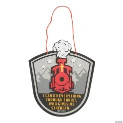 Coupon 🤩 Railroad VBS Bible Verse Sign Craft Kit - Makes 12 😉