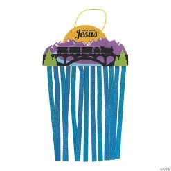 Deals 🌟 Railroad VBS Glitter Sign Craft Kit - Makes 12 🤩