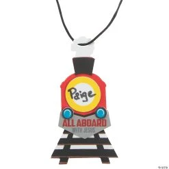 Best Pirce π Railroad VBS Name Tag Necklace Craft Kit - Makes 12 βοΈ