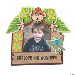 Coupon ⭐ Rainforest VBS Picture Frame Magnet Craft Kit - Makes 12 😉